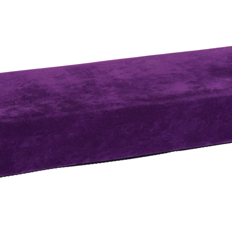 Homcom Trave da Ginnastica per Allenamento Imbottita in Legno, Viola, 210x10x6.5cm