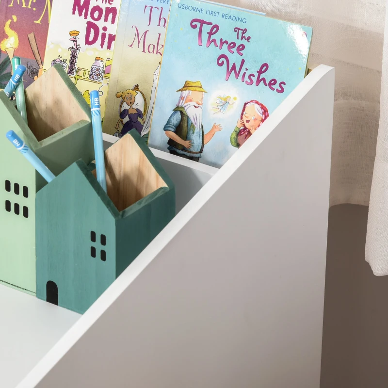 HomCom birou tip biblioteca, pentru copii, 70x50x75 cm, alb