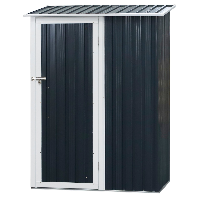 Outsunny Cabana Unelte din Otel Impermeabil 143cm x 89cm x 186cm Gri