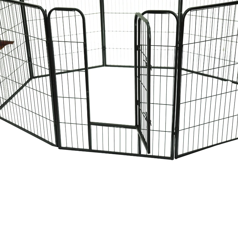 PawHut Gard Modular pentru Animale Câini Pisici Pui Rozătoare 8 Bucăți 80x100cm