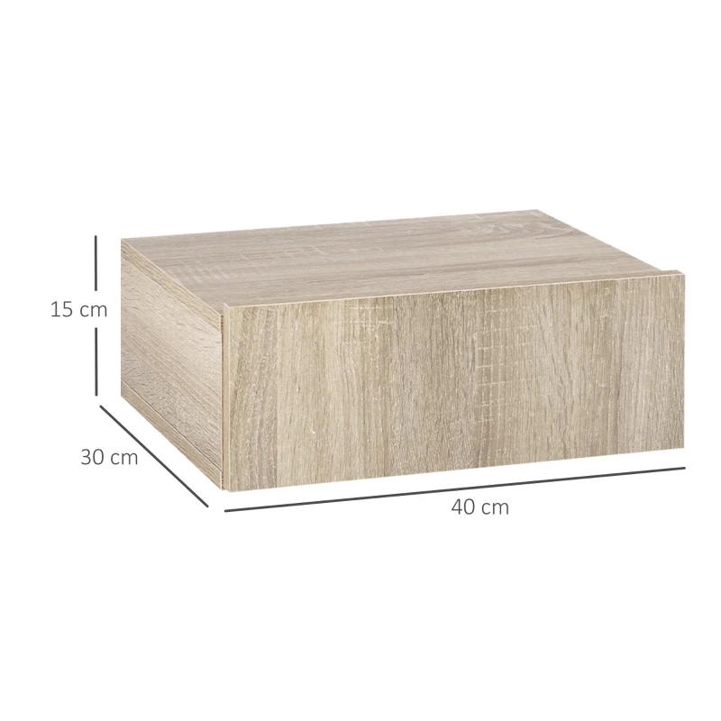 Homcom Comodine Suspendate 40×30 cm in Stil Modern – Legno