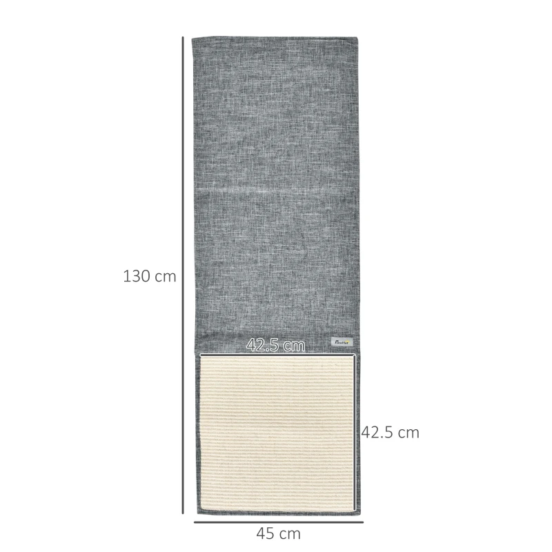 PawHut Set 2 stalpi pentru pisici  42,5 cm x 42,5 cm, gri