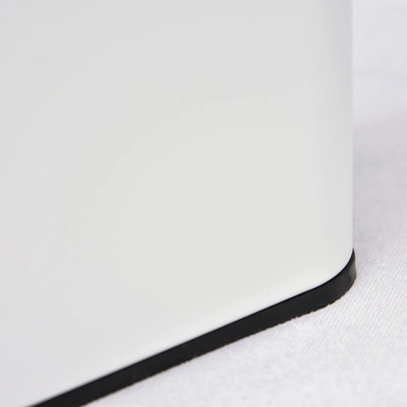 HOMCOM Cos de Gunoi cu pedala, Capacitate 5 l, 29.2 x 14 x 32 cm, Metal, Alb