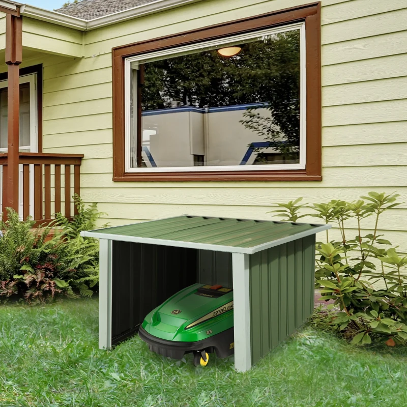 OutSunny Casuta pentru robot de tuns iarba automata in otel 63cm