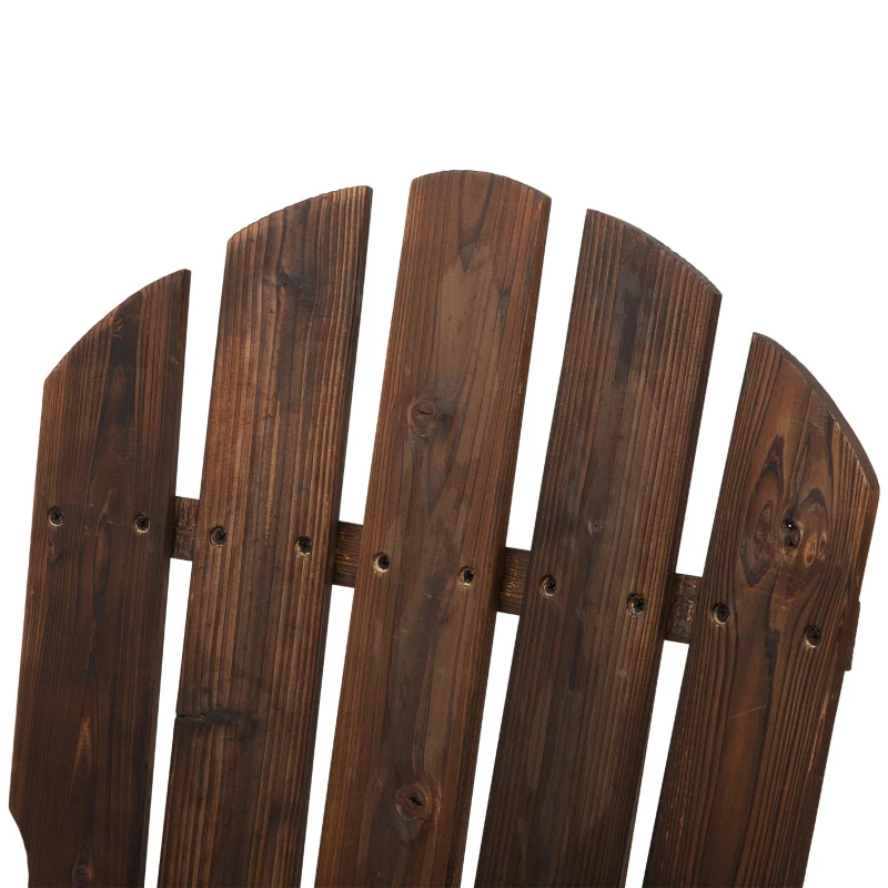 Outsunny Scaun Balansoar de Gradina din Lemn de Molid, Culoarea Lemn 88x68x92cm