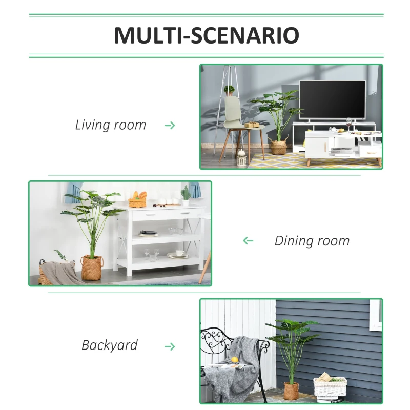 Outsunny monstera artificiala, cu ghiveci Ф16 x 85cm