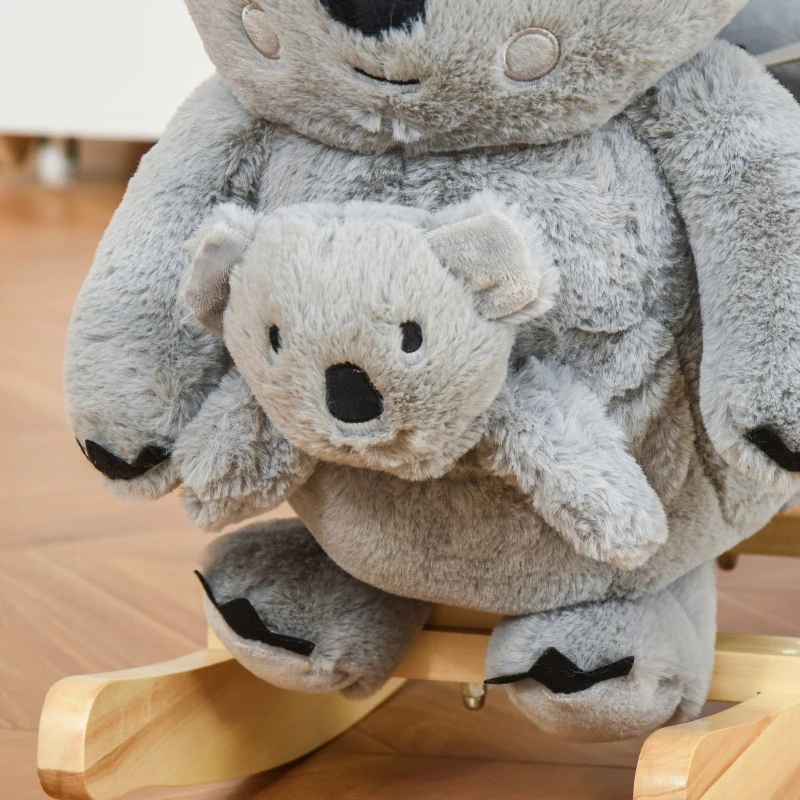 HOMCOM Balansor Koala pentru copii 18-36 Luni in Peluche 60x33x50cm