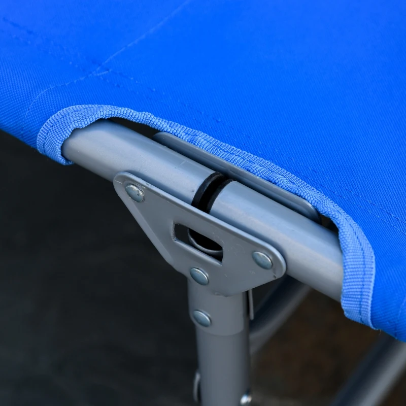 Outsunny sezlong pliabil, portabil, 58x193x 35.5cm