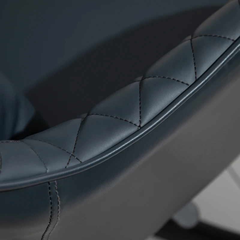 Vinsetto Scaun de Birou cu 2 Puncte de Vibrații, Pernă, Brațe și Înălțime Reglabilă, 57x70x78-86 cm, Negru