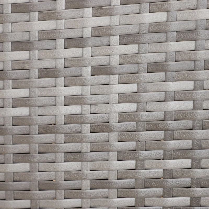 Outsunny Scaun Balansoar de Gradina din Ratan Rabatabil si Pliabil Gri