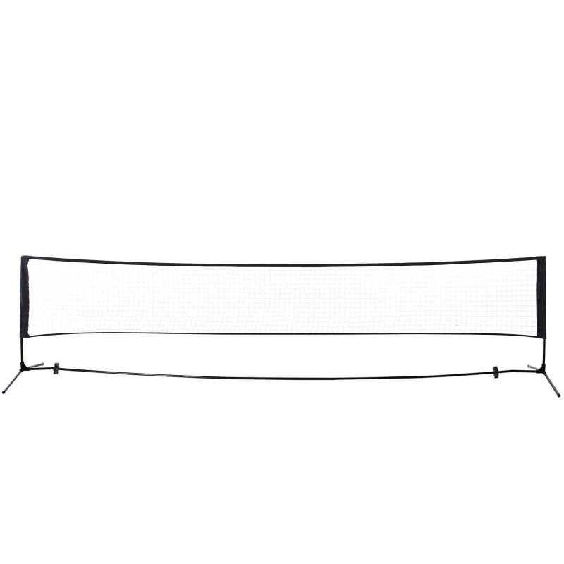 Homcom Plasa pentru Paleta Badminton Pliabila Reglabila cu Sac pentru Transport 400 x 103 x 94/158cm