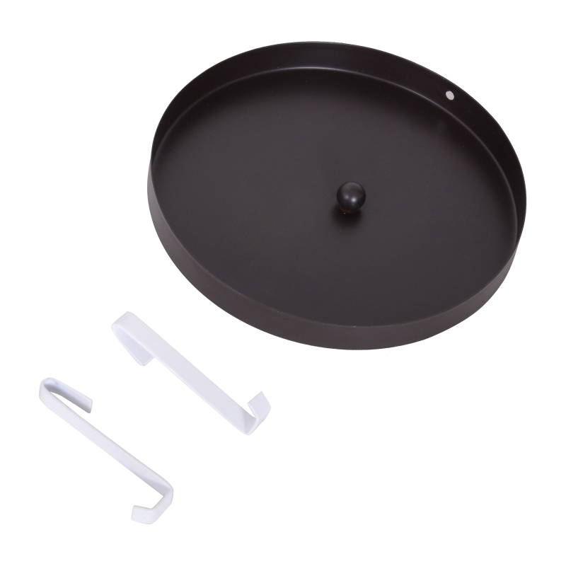 Homcom Suport Umbrele in Metal cu Scurgere Maro