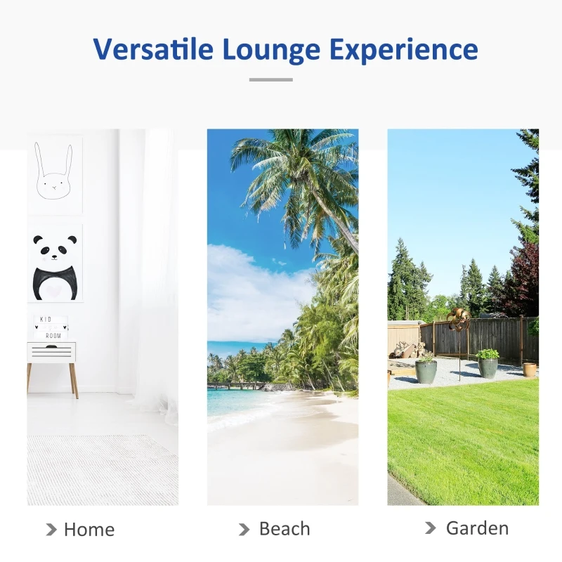 Outsunny hamac din bumbac si poliester 2x1.5m, multicolor