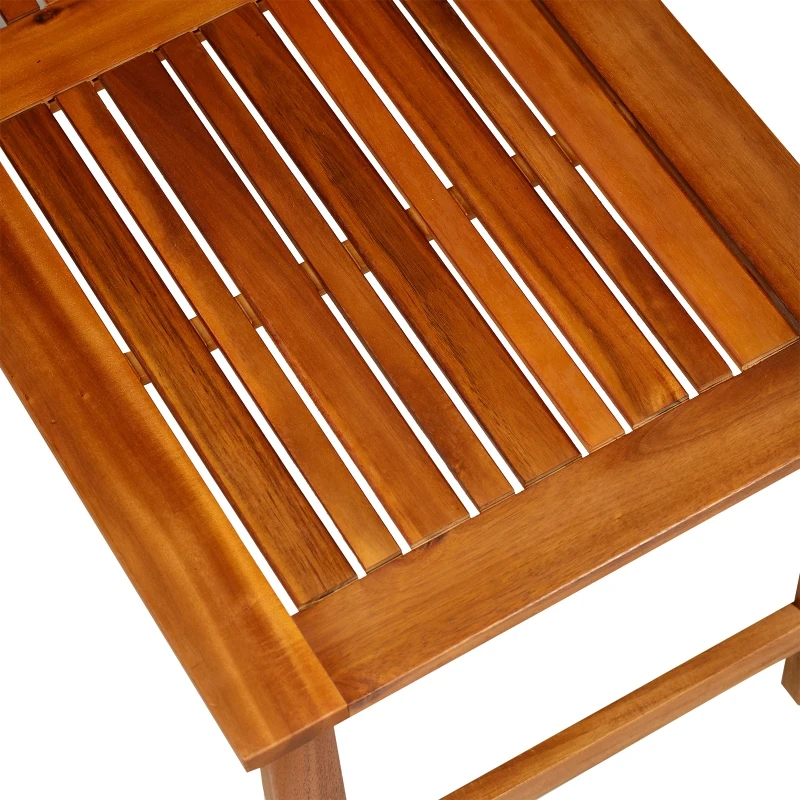 Outsunny Set Mobilier de Extern Canapea, 2 Fotolii si Masuta din Lemn de Salcam cu Perne