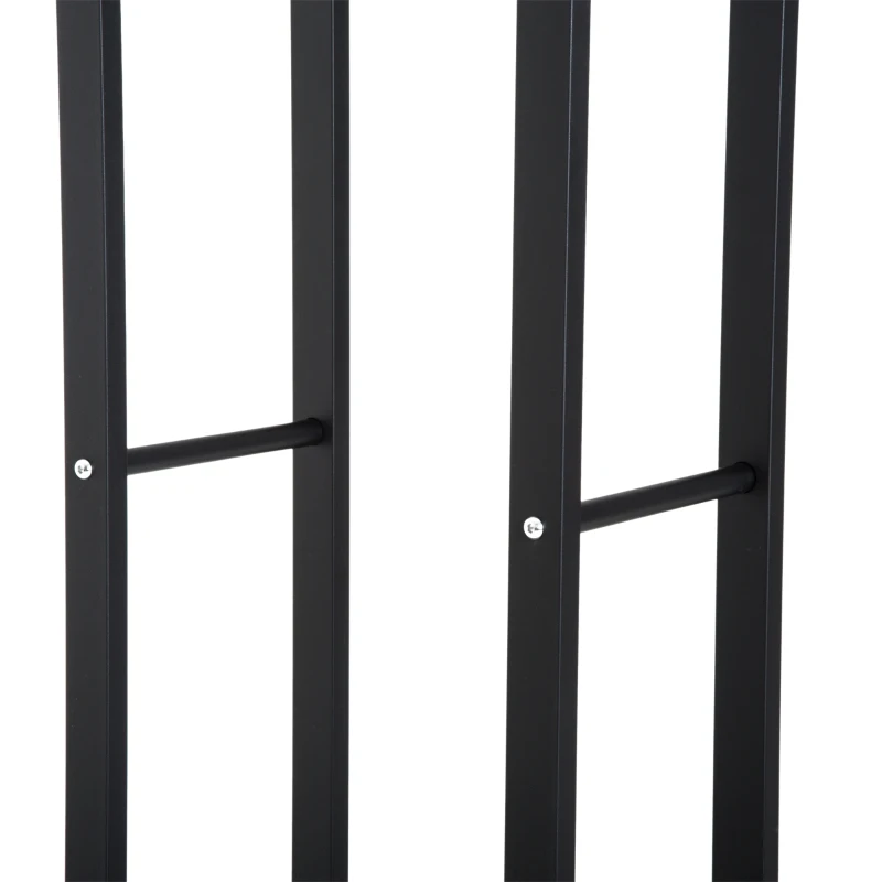 HOMCOM raft stocare lemne, vertical, de interior, 40x25x150cm
