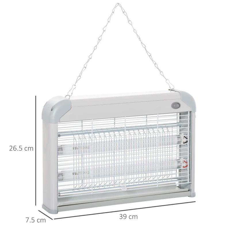 Outsunny Plasa de Tantari 20W Insecticid Electric pentru Exterior si Interior