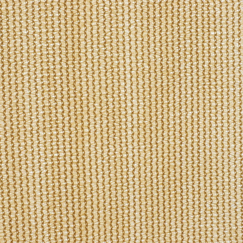 Outsunny Cort Parasolar Triunghiulare din HDPE, Culoarea nisipului, 3x3x3m