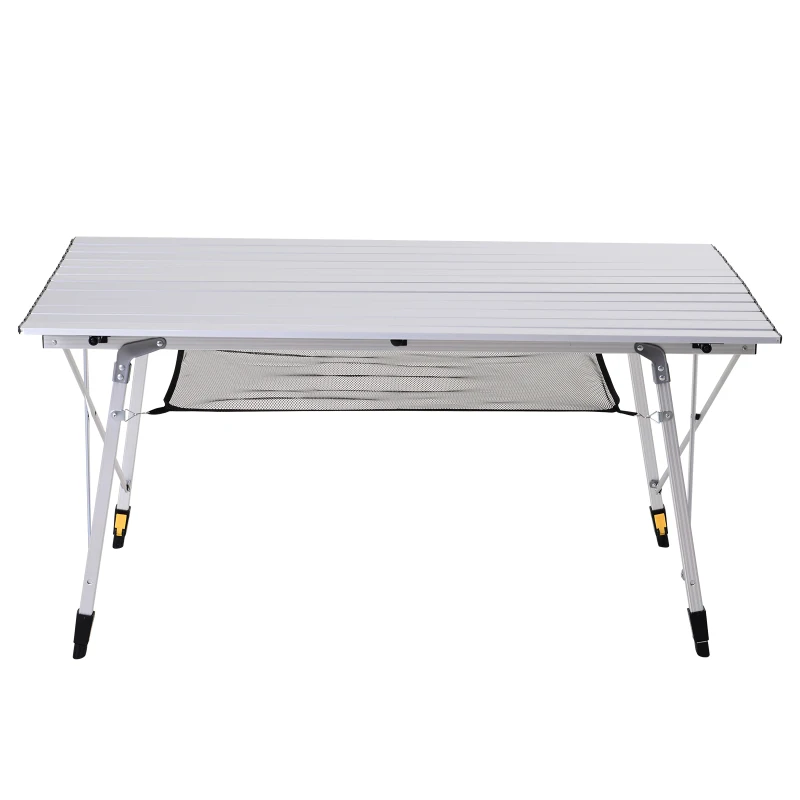 Outsunny Masa de Picnic Pliabila din Aluminiu cu Custodie 120 x 70cm
