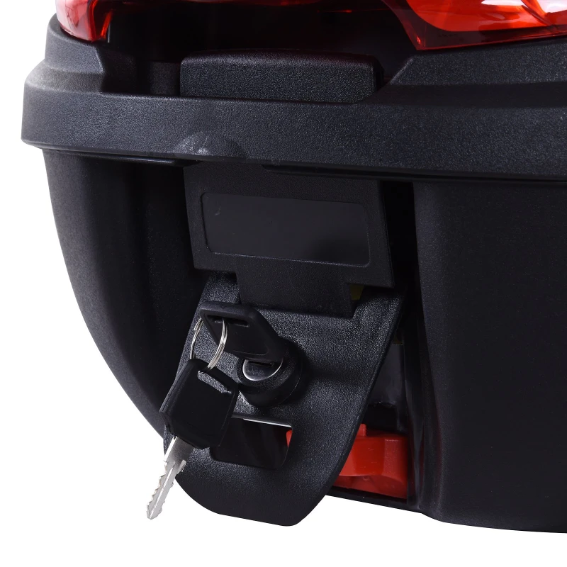 HOMCOM Cutie Universala Posterioara pentru Motocicleta Motoreta Scuter in PP 41 X 40 X 30 cm Negru