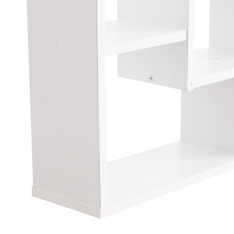 HOMCOM biblioteca cu rafturi, pentru perete 85x47.5x14.5cm(m-9)