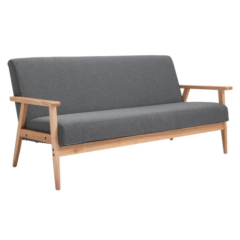 HomCom canapea cu 3 locuri, moderna, 154.5 x 68 x 73 cm
