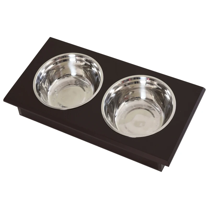 PawHut set boluri pentru caini, 60x30x41 cm, maro