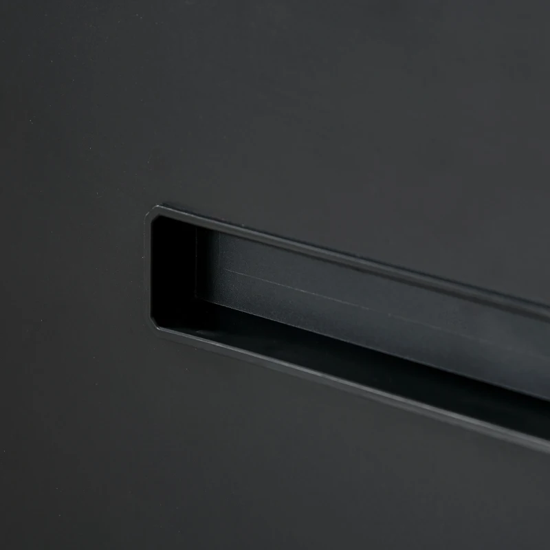 Vinsetto Dulap cu sertare de Birou Clasificator pentru Dosare cu 2 Sertare Încuietoare 39x48x67cm Negru