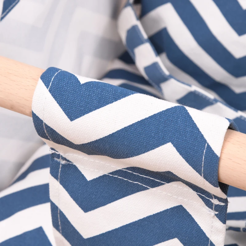 Outsunny, leagan copii, bumbac si lemn fag, 40x40x180cm