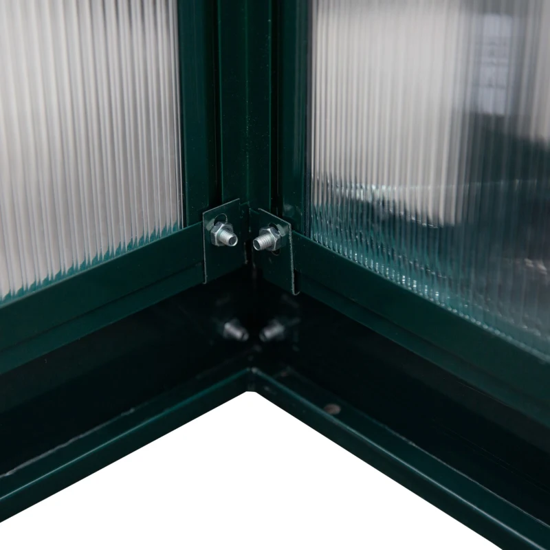 Outsunny Sera de Gradina din Policarbonat cu Fereastra si Usa glisanta