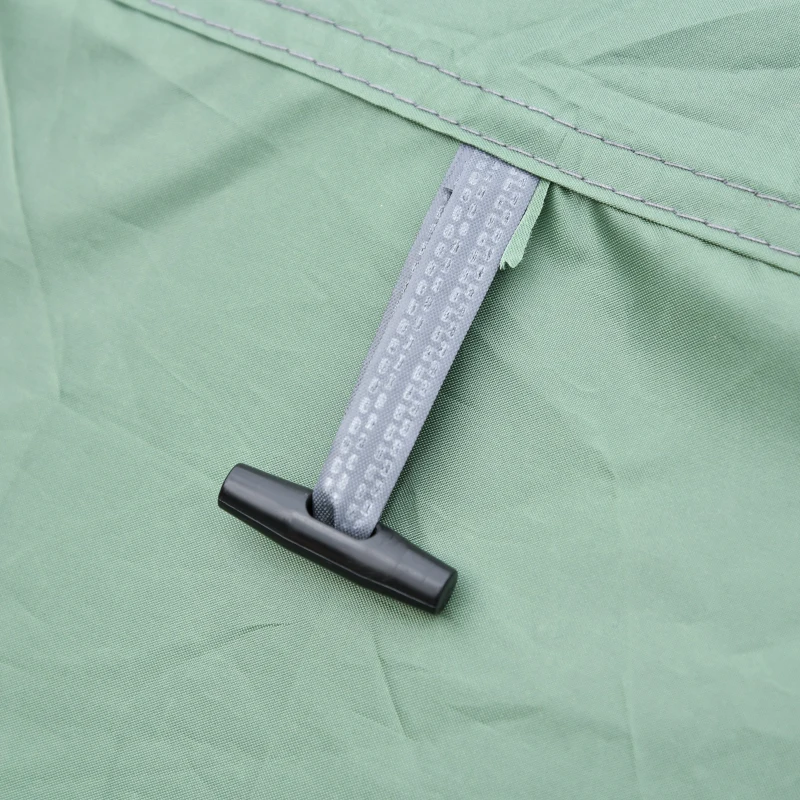 Outsunny Cort de Camping Pop Up pentru 2 Persoane cu 2 Uși, 4 Ferestre și Înveliș Impermeabil, 263.5x220x123 cm, Verde(m-8)
