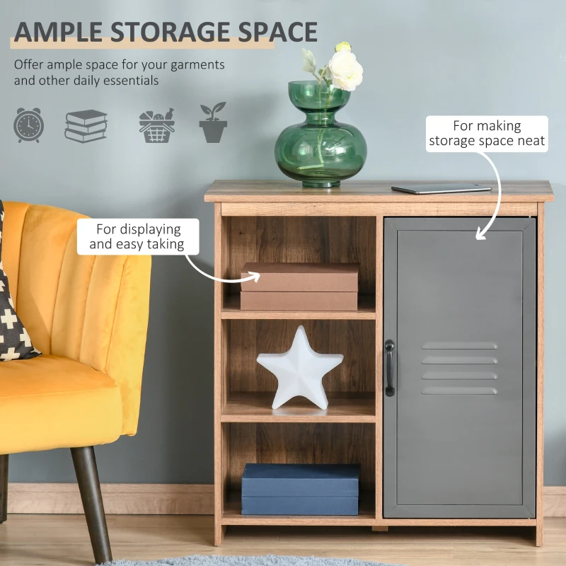 HOMCOM mobilier multifunctional cu rafturi, 80 x 35 x 82 cm
