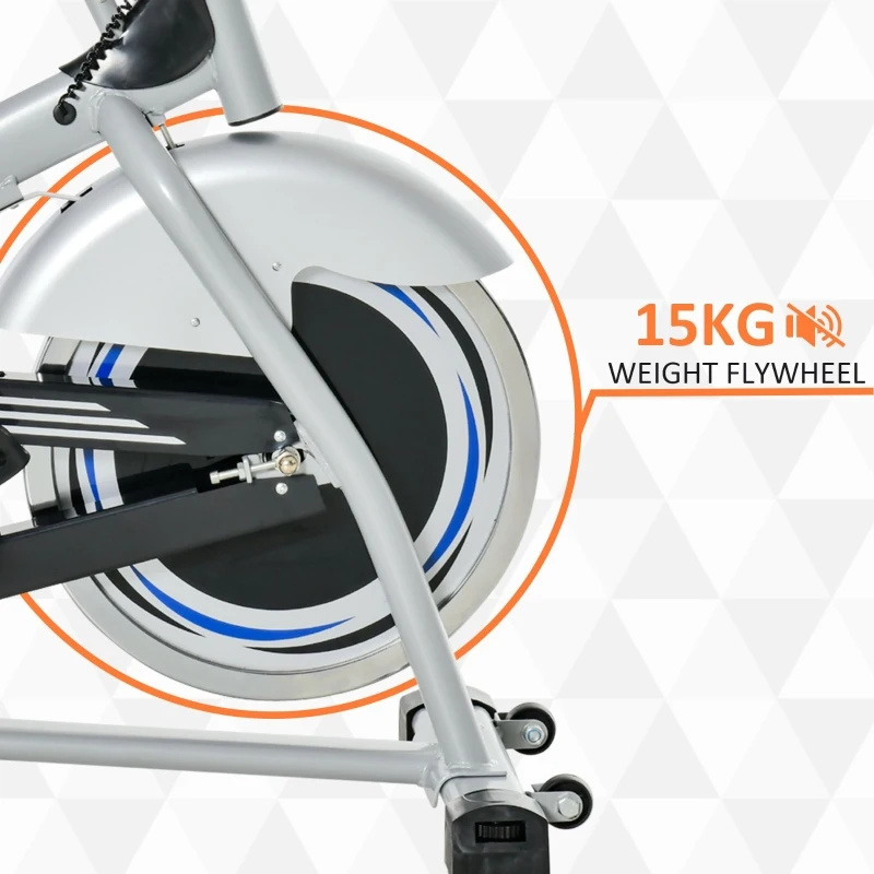 HOMCOM Bicicleta cu monitor LCD, motor 15 kg, sa si ghidon reglabile