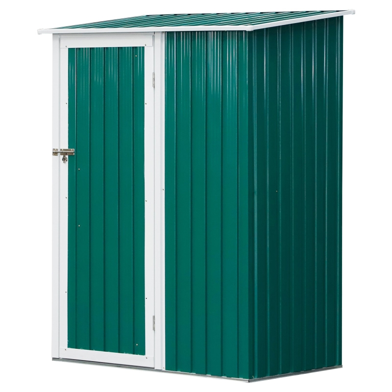 OutSunny Magazie tip pentru Unelte de gradina din otel 1 usa cu incuietoare, verde