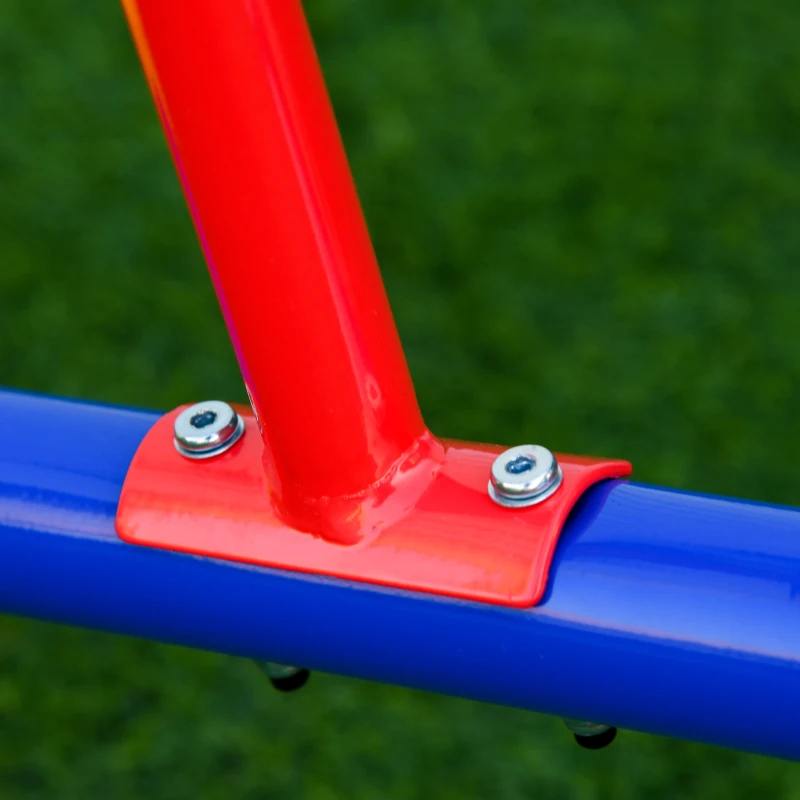 Outsunny Leagan pentru Copii Dublu cu Balans Pivotant la 360° din Metal si PP