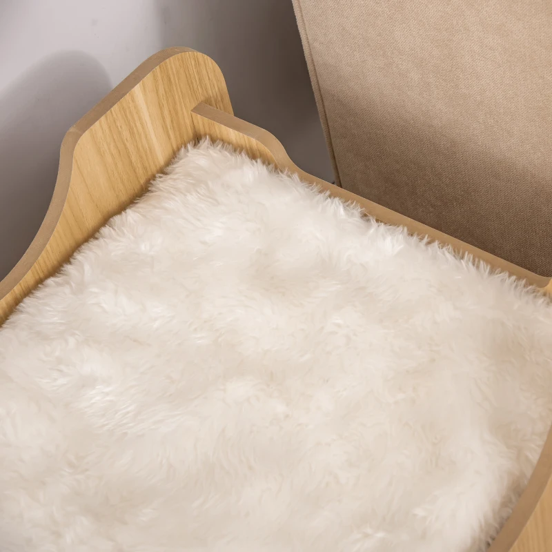 PawHut pat pisici, cu 2 nivele, perne incluse, 50x50x50cm