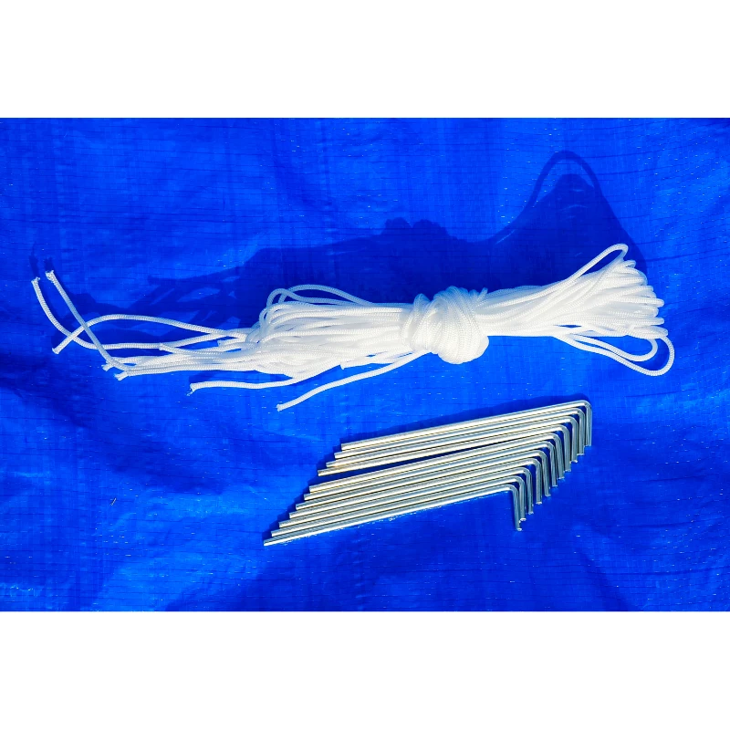 Outsunny Foisor in Otel si PE Albastru 2.7x2.7m