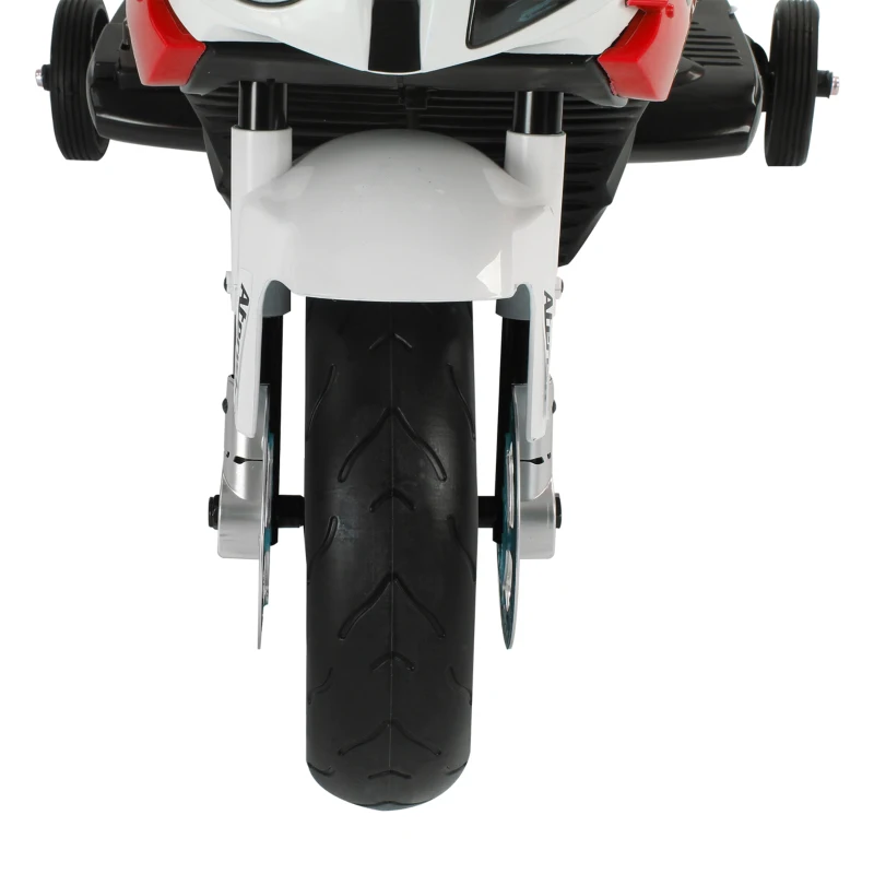 HOMCOM Motoreta Electrica pentru Copii BMW RR 12V, Negru si Rosu(m-8)