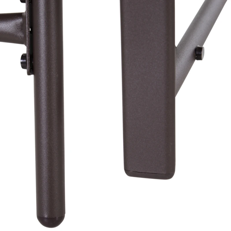 Outsunny set mobilier exterior, 2 scaune si masuta, maro si gri