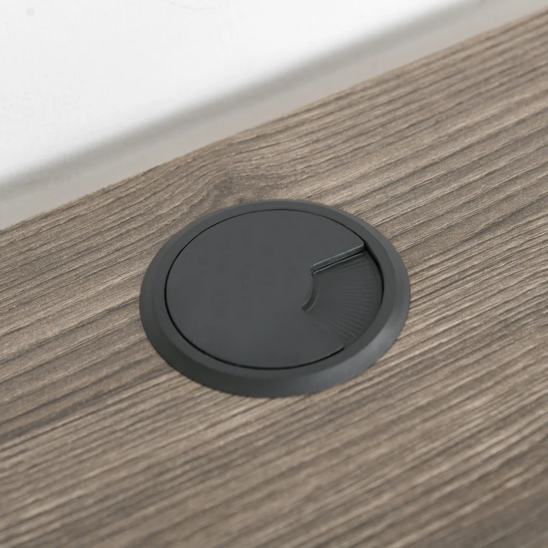 Vinsetto Birou Reglabil cu 4 nivele de Inaltime Design Anti-coliziune din Metal si Lemn