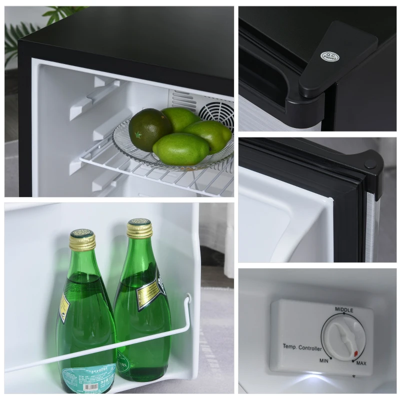 HOMCOM Mini Frigider 50L temperatura 5-20°C 30Db A fara freon pentru casa birou