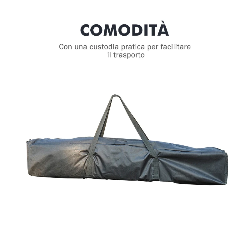 Outsunny Gazebo Pop‑Up 3×3 m Impermeabil – Alb