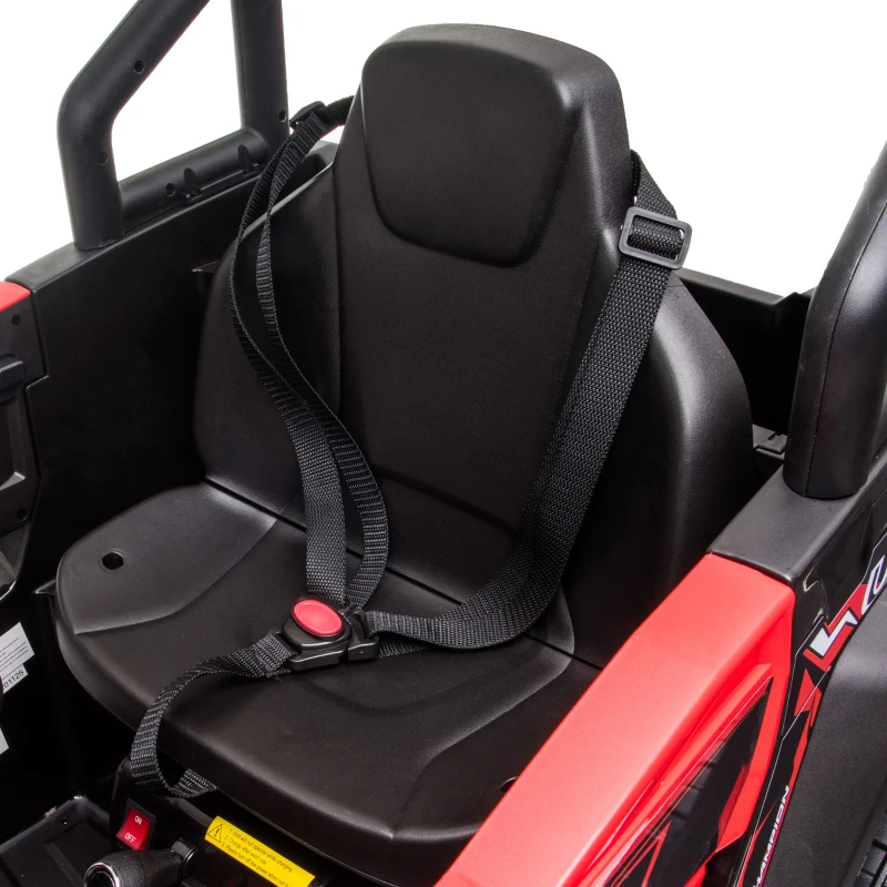Masina Electrica pentru Copii de 3-8 Ani HOMCOM, Quad Electric Mini, Rosu si Negru(m-11)