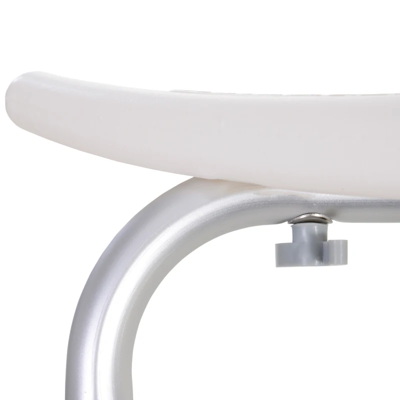 HOMCOM scaun pentru dus, antialunecare, 50x36x39.5-56.5cm