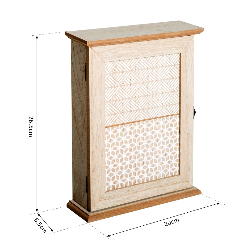 Cutie chei HOMCOM in stil Shabby Chic din lemn