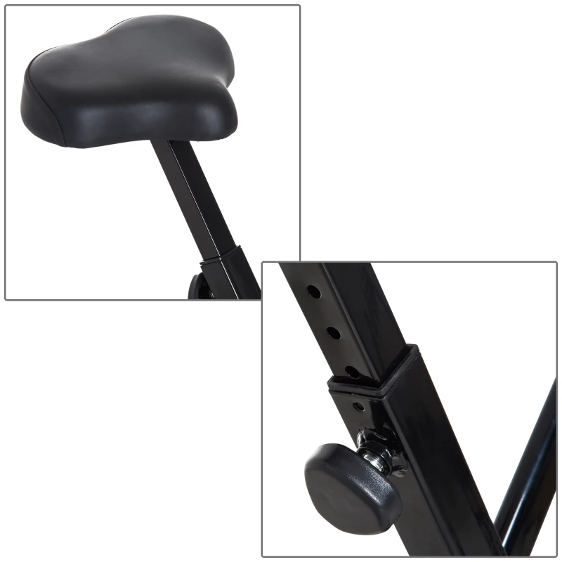 Bicicleta de exercitii pliabila HOMCOM cu afisaj si 8 nivele de rezistenta(m-8)