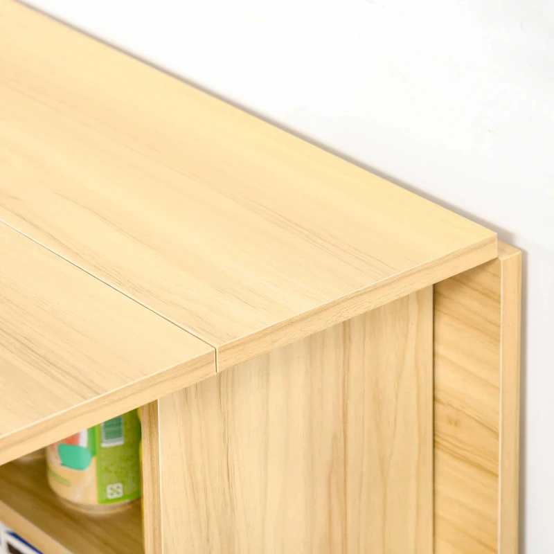 Homcom Masa Pliabila Lemn Natural 140 × 80 cm(m-8)
