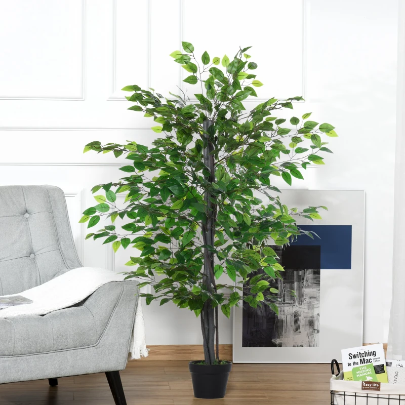 Outsunny Arbore Artificial Banyan 145 cm – Decor pentru Interior & Exterior(m-2)