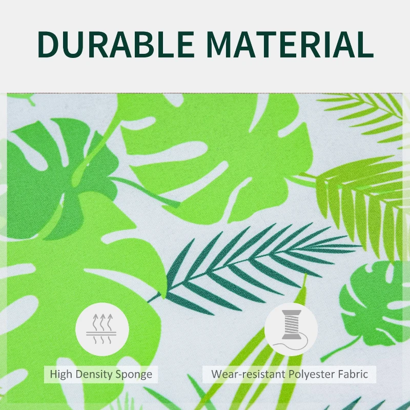 Outsunny Set de 2 Perne pentru Balansoar din Poliester Mobilier de Exterior şi Casa, verde