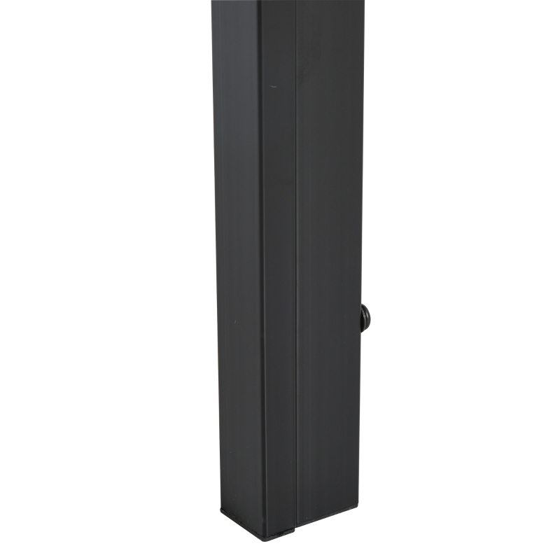 HOMCOM Set de luat masa 4 Scaune tapitate si 1 Masa pentru 4 persoane negru