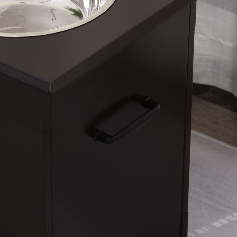 PawHut set boluri pentru caini, 60x30x41 cm, maro